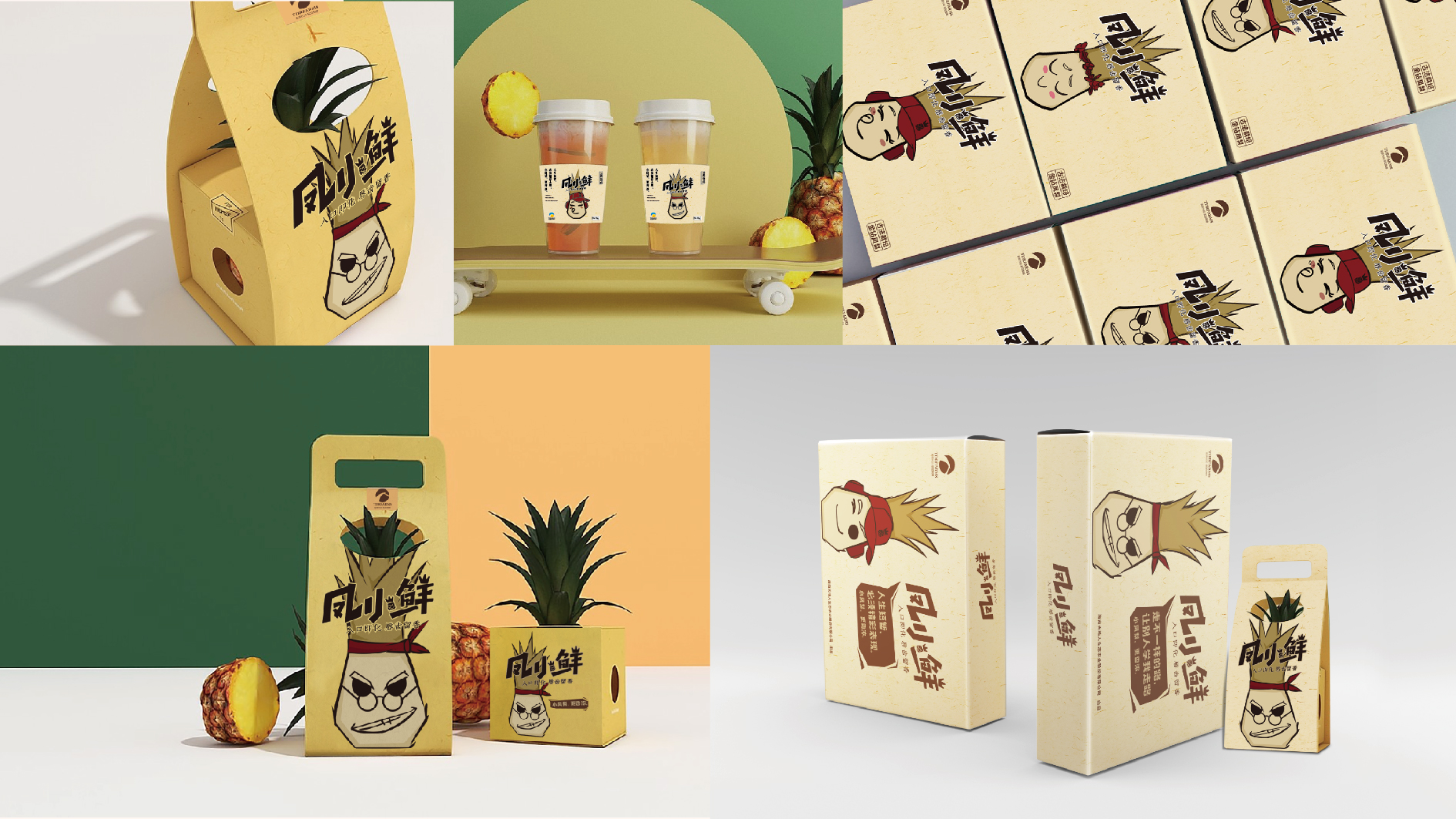 金昌凤小鲜凤梨品牌形象设计